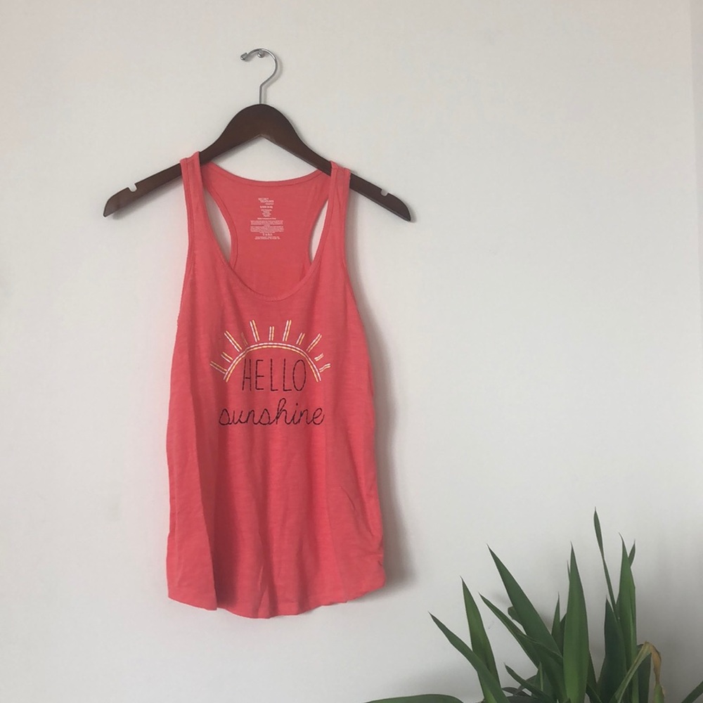 Graphic racerback tank